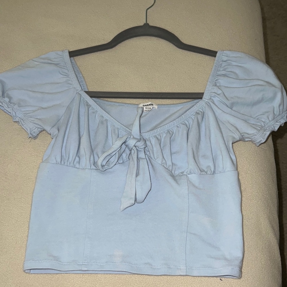 baby blue top
